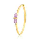 18k Gold Plated Bracelet with Amethyst