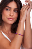 18k Gold Plated Bracelet with Amethyst