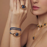 18k Gold Plated Bracelet with Onyx