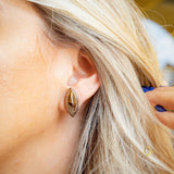 Rhodium Plated Earring