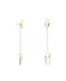 18k Gold Plated Earring with Howlite