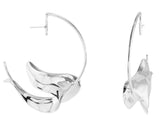 Rhodium Plated Earring Hoop