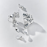 Rhodium Plated Earring
