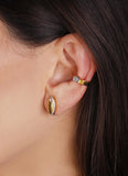 18k Gold Plated Earring with Zirconia