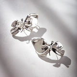 Rhodium Plated Earring