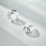 Rhodium Plated Earring