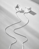 Rhodium Plated Earring