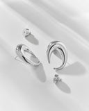Rhodium Plated Earring