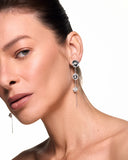 Rhodium Plated Earring