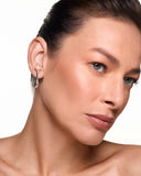 Rhodium Plated Earring