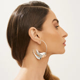 Rhodium Plated Earring Hoop
