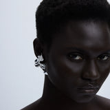 Rhodium Plated Earring