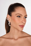 Rhodium Plated Earring