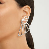 Rhodium Plated Earring