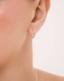 Rhodium Plated Earring
