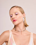 Rhodium Plated Earring