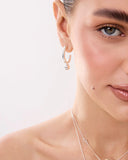 Rhodium Plated Earring