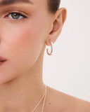 Rhodium Plated Earring