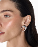 Rhodium Plated Earring