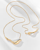18k Gold and Rhodium Plated Necklace
