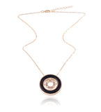 18k Gold Plated Necklace with Onyx