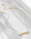 18k Gold and Rhodium Plated Necklace