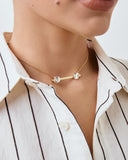 18k Gold and Rhodium Plated Necklace