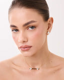 18k Gold and Rhodium Plated Necklace
