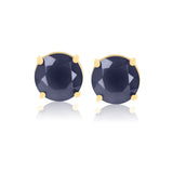 18k Gold Plated Earring with Sodalite