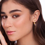 18k Gold Plated Earring with Crystal