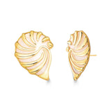 18k Gold Plated Earring with Mother of Pearl