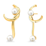 18k Gold Plated Earring with Pearl