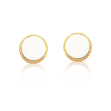 18k Gold Plated Earring with Porcelain