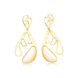 18k Gold Plated Earring with Mother of Pearl