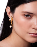 18k Gold Plated Earring with Pearl