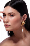 18k Gold Plated Earring with Pearl