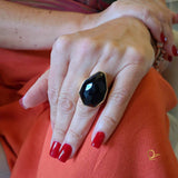 Golden Ring with Onix
