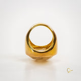 Anel Rose com Quartzo Rutilado