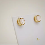 18k Gold Plated Earring with Mother of Pearl