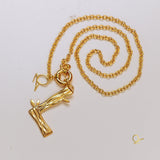 Letter L Gold Necklace