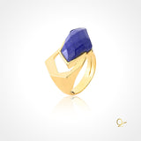 Gold Ring with Lapis Lazuli