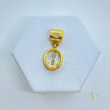 Gold Pendant with Boy Crystal
