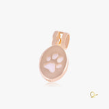 Golden Pendant with Porcelain Dog's Paw